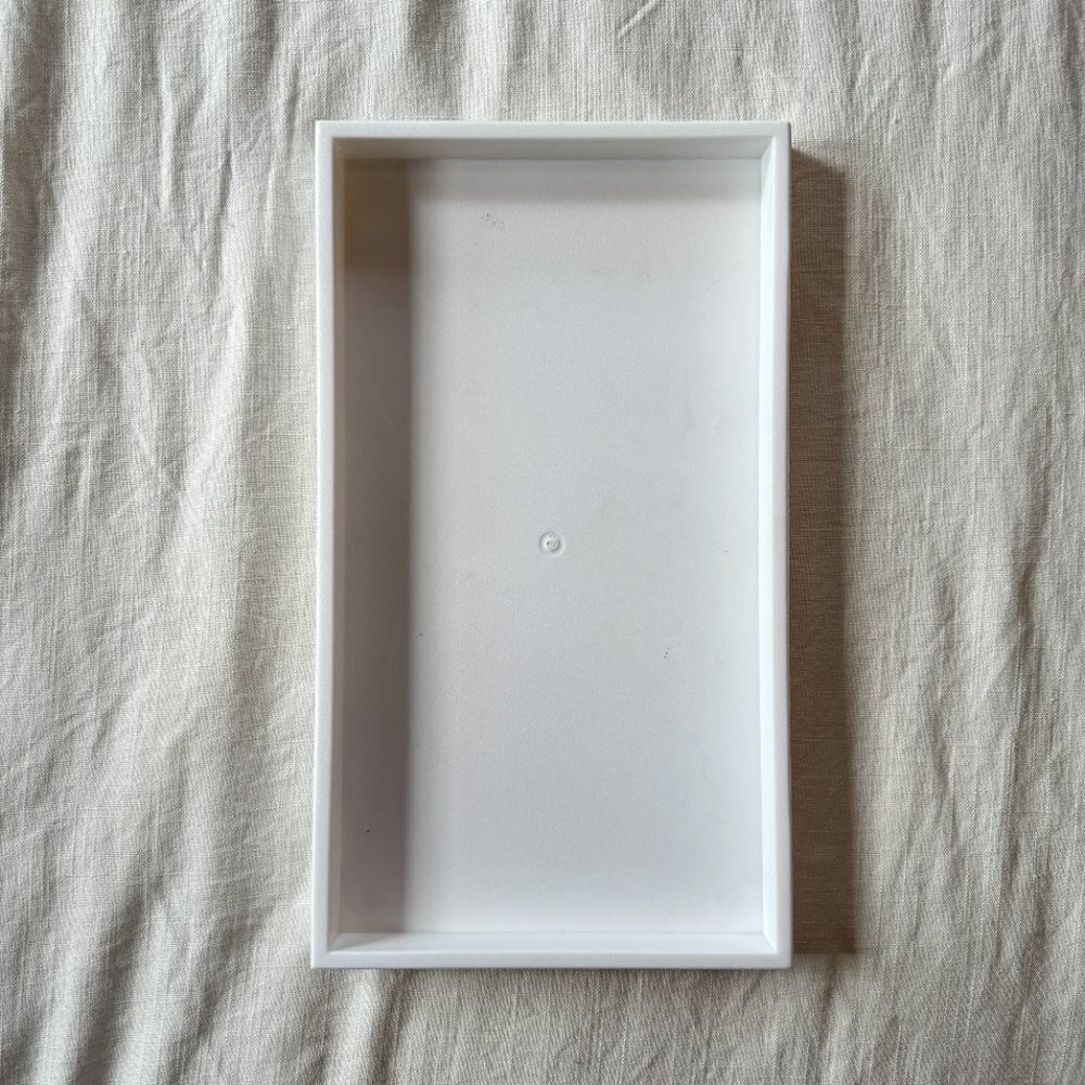 White Plastic Stackable Tray - Picture 5 of 8